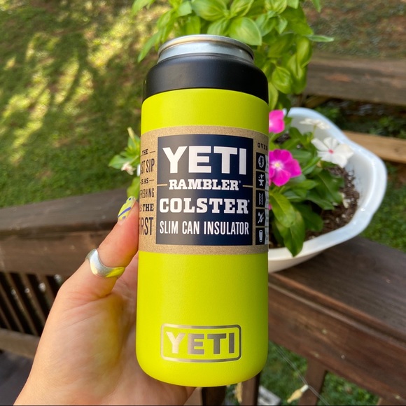 skinny can koozie yeti